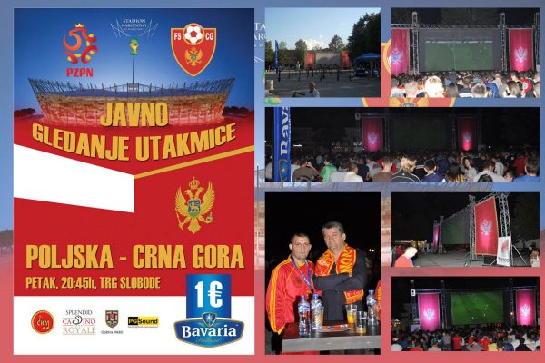 Javno gledanje utakmice - Poljska - Crna Gora - 1